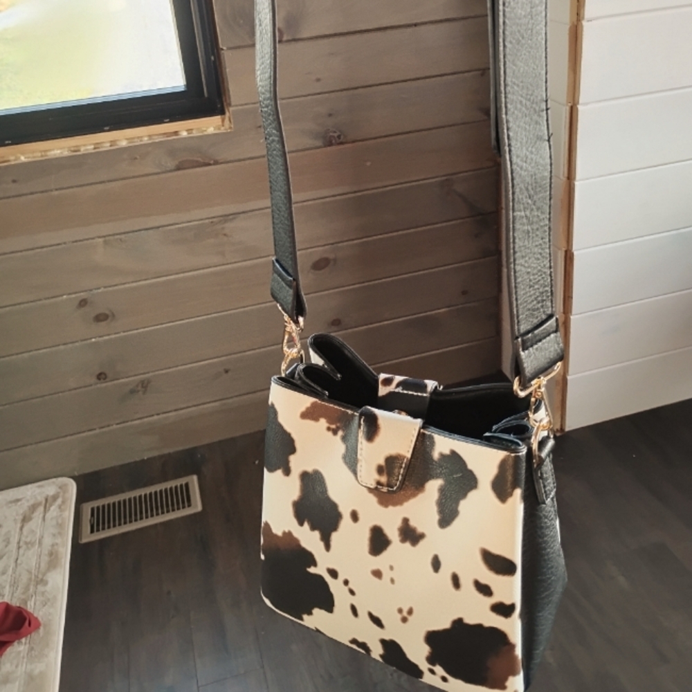 Cow Print Purse